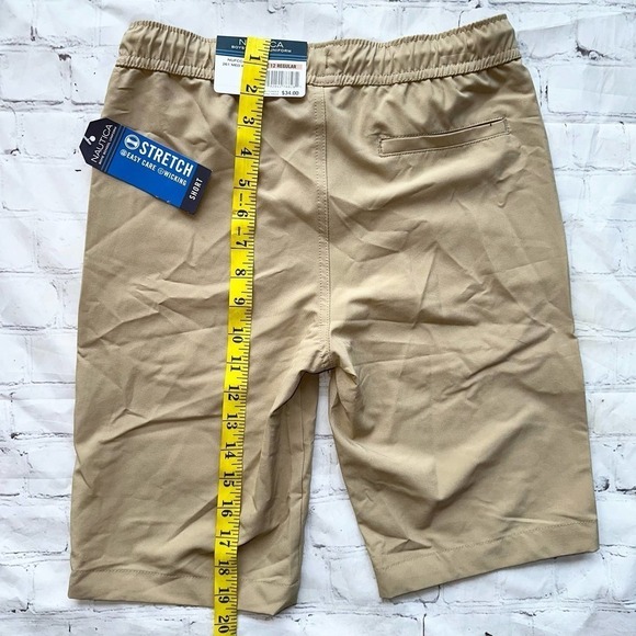 NWT Boys Size 12 Regular Pull On Khaki Polyester Shorts - Picture 6 of 6